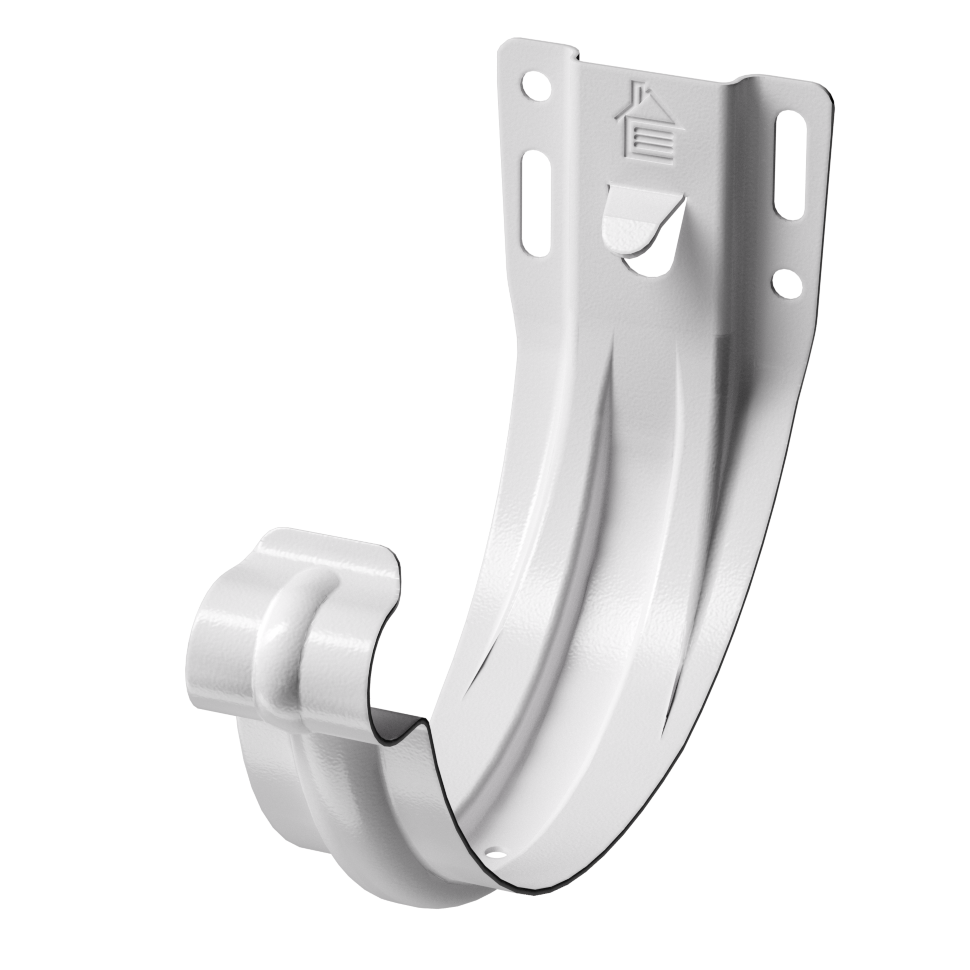 Docke STAL PREMIUM Карнизный кронштейн D125 (Пломбир) штампованный