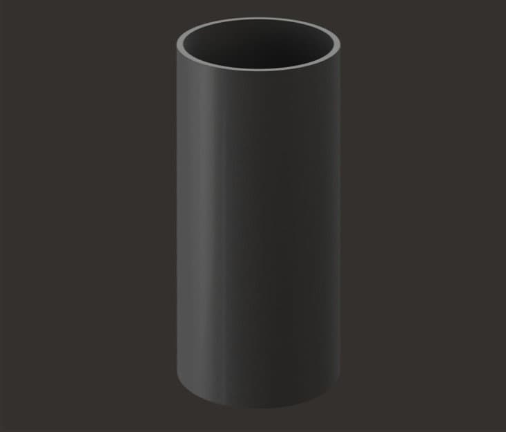 LUX Труба водосточная 3000 мм (графит)