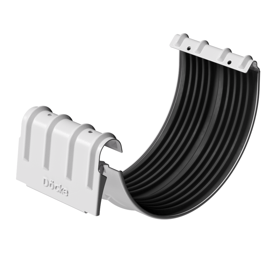 Docke STAL PREMIUM Соединитель желобов D125 (Пломбир)