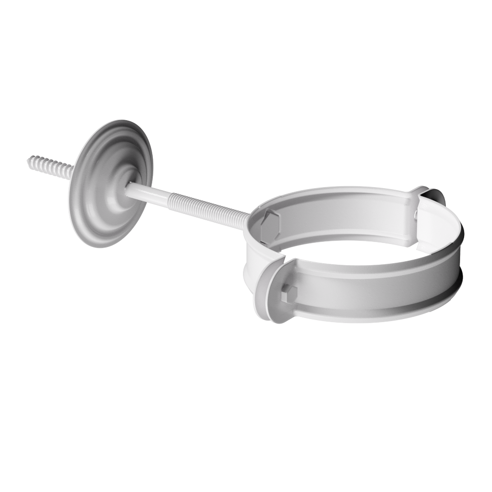 Docke STAL PREMIUM Хомут трубы D90 (Пломбир)
